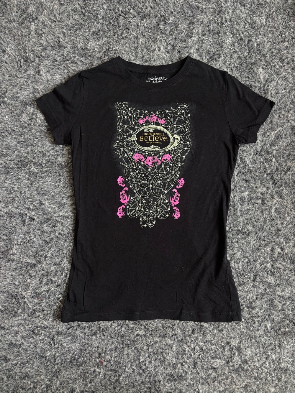 Criss Angels Believe Black Graphic Tee